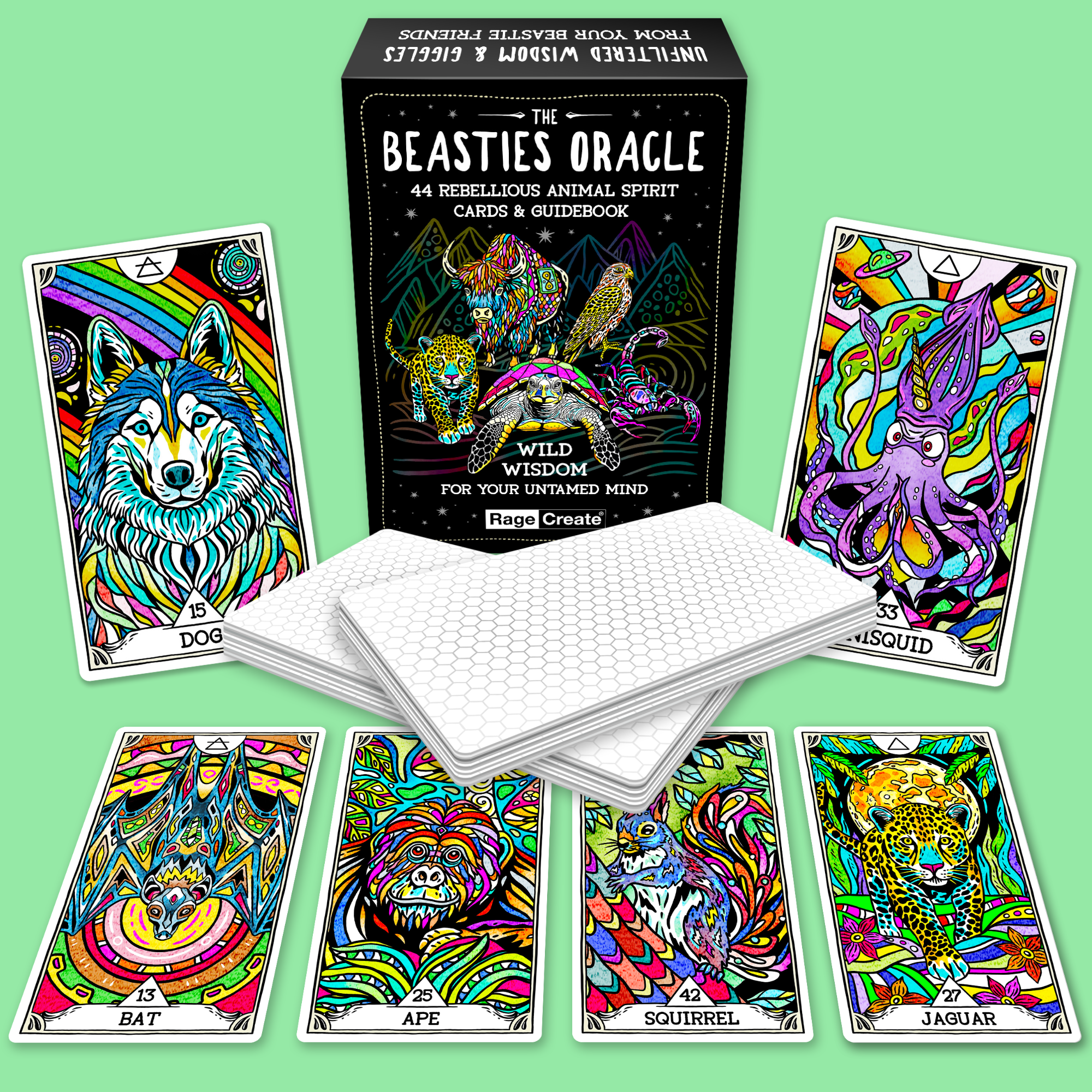 Rage Create - Wholesale Tarot/Oracle Card - The Beasties Oracle Deck1