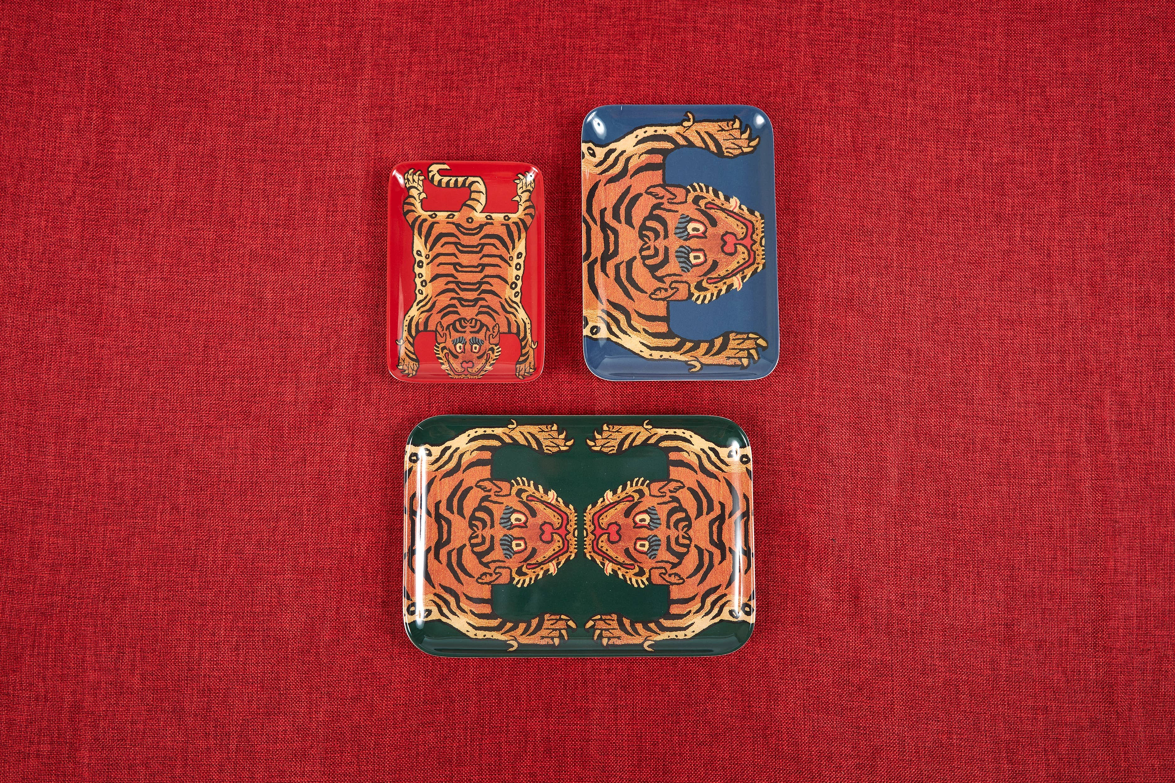 Siren Song - Wholesale Serving Tray - Tibetan Tiger Trays Set of Three3