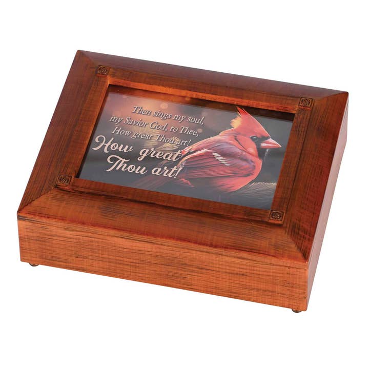 Cottage Garden - Wholesale Decorative Box - Keepsake Box Then Sings My Soul Cardinal