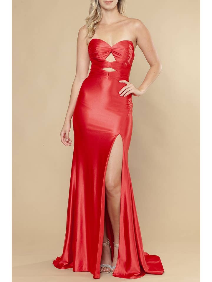 PROM-Fitted Poly Span Satin for wholesale by FashionShowcase
