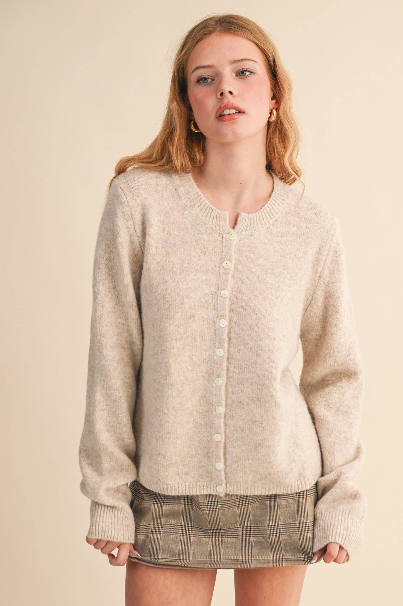 &MERCI - Wholesale Cardigan - Women's - MARLED KNIT SWEATER CARDIGAN MSW1124848