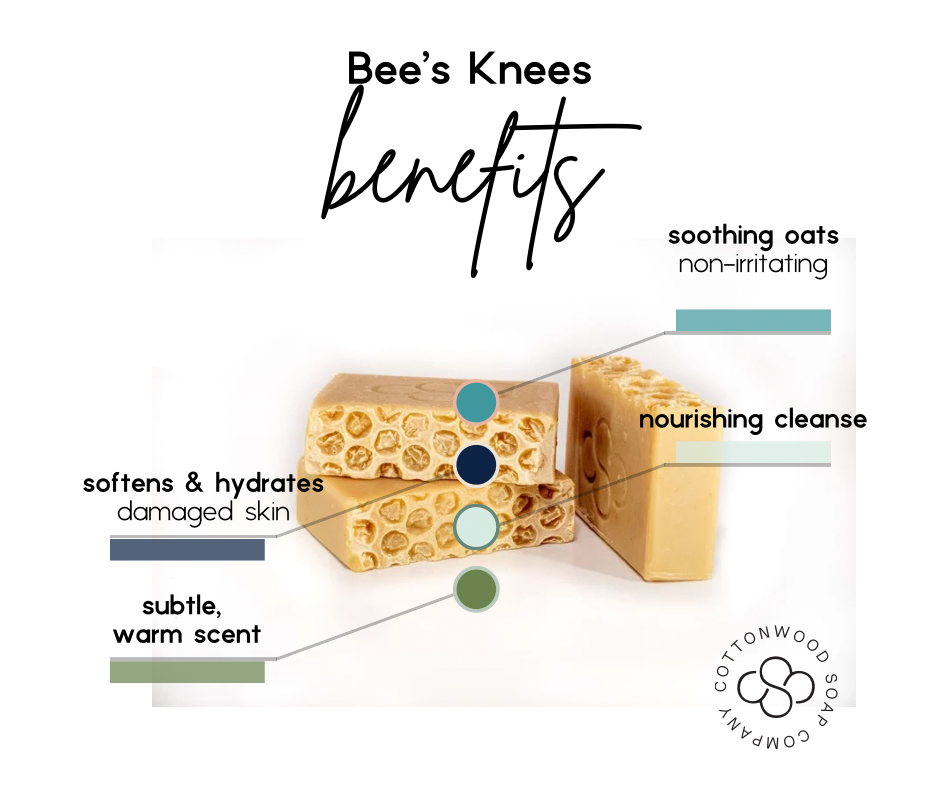 Cottonwood Soap Company - Wholesale Bar Soap - Bee's Knees| oatmeal, milk & honey scent| oats & honey soap3