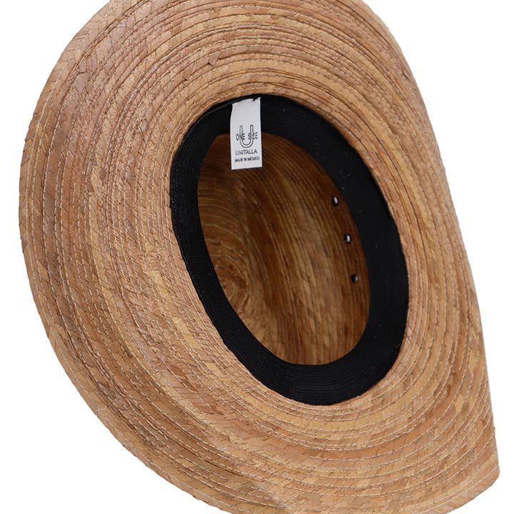 Cap Zone – Großhandel Cowboyhut – Kinder – Biggs Crown Cowboyhut aus Palmblatt-Stroh für Kinder4