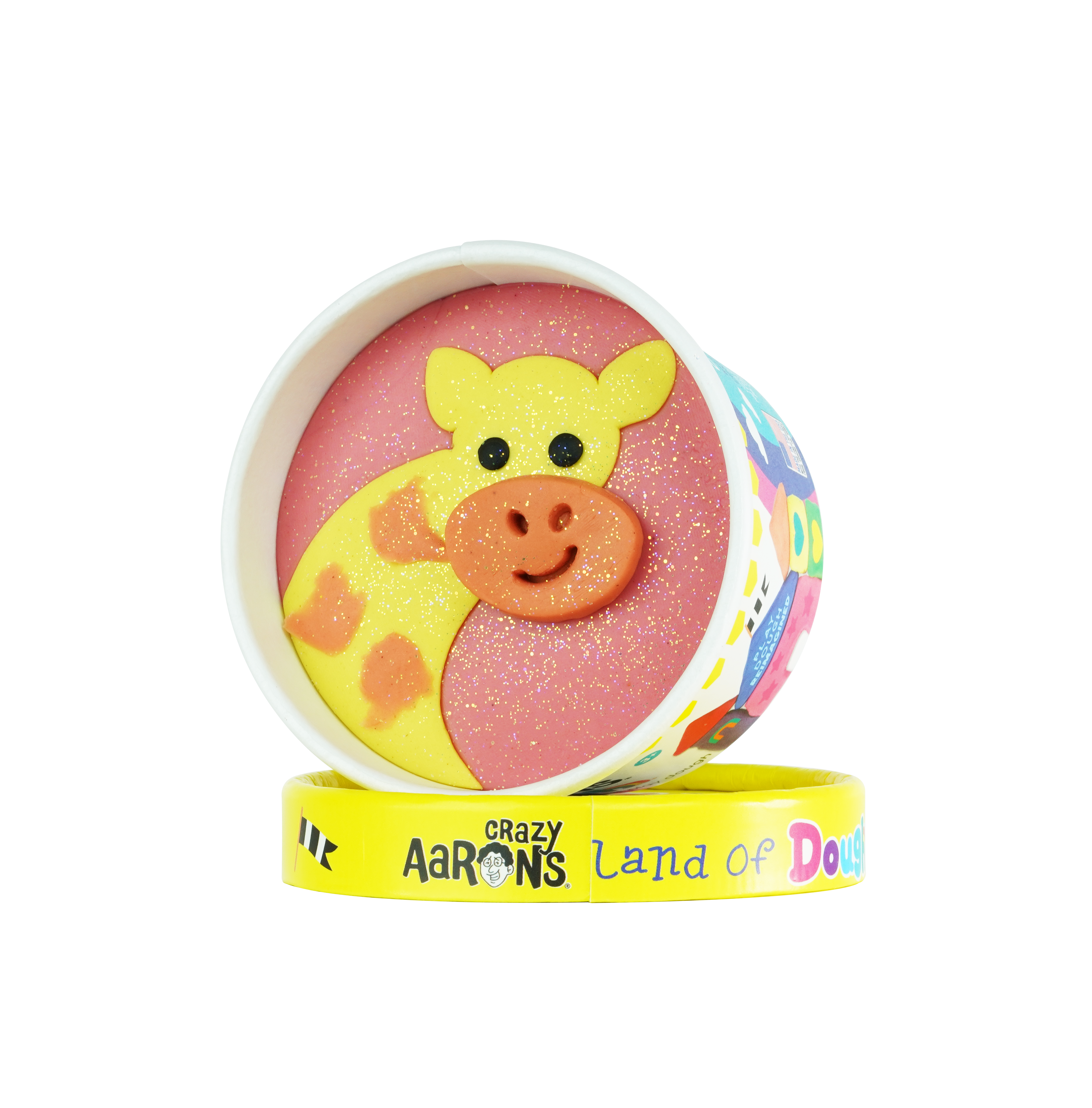 Multi Colored Land of Dough 12 Count Medium Zoo Animal Cup Display for wholesale on Faire3