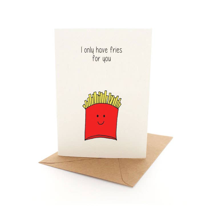 Pleasant Tree - Wholesale Love card - Punny Fries