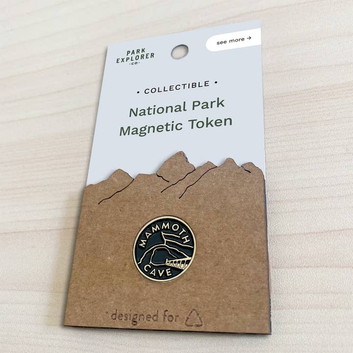 Mammoth Cave National Park Enamel Magnet for wholesale by Park Explorer Co.