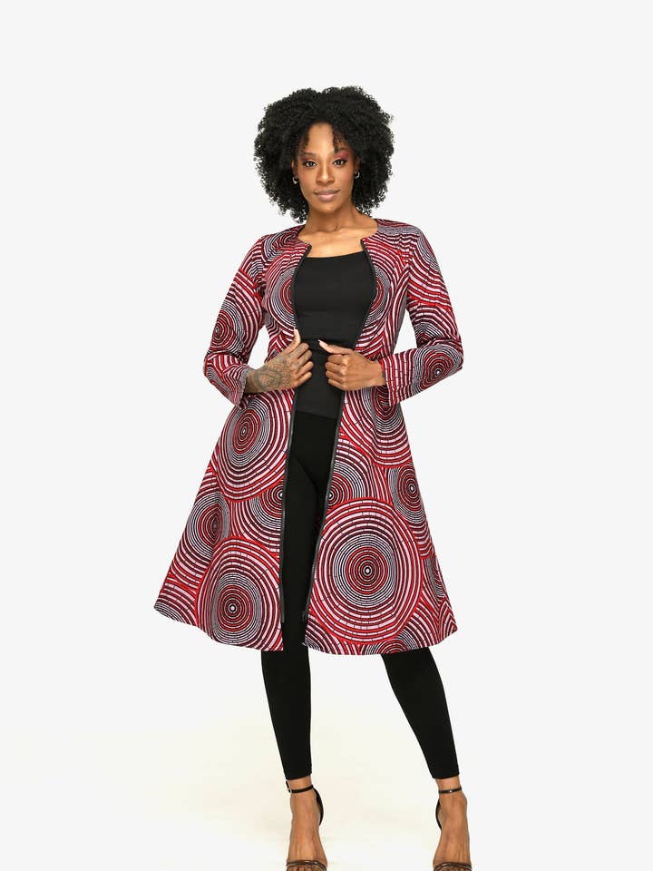 Ireti African Print Jacket Dress for wholesale by Ray Darten