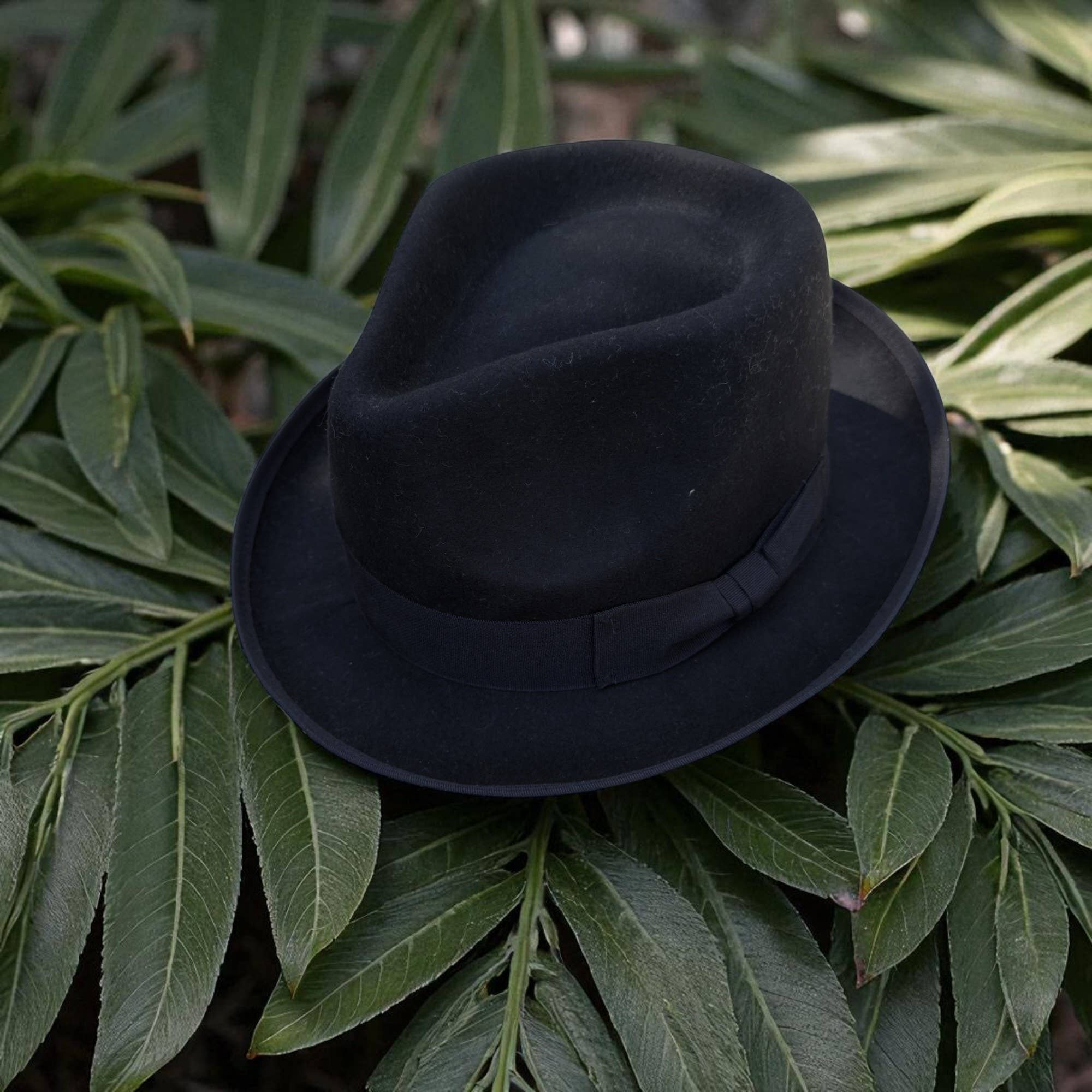 One and Only Accessories - Wholesale Fedora - Women's - Classic Wool Fedora with Ribbon Detail0