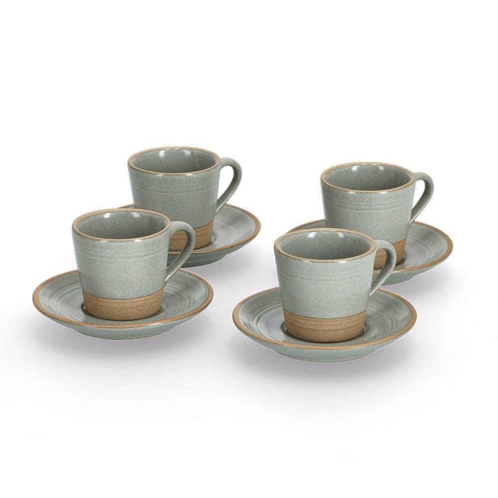 Zeller Present - Vendita all'ingrosso Tazza da tè/caffè - Set da espresso 8 pezzi in gres, 60 ml1