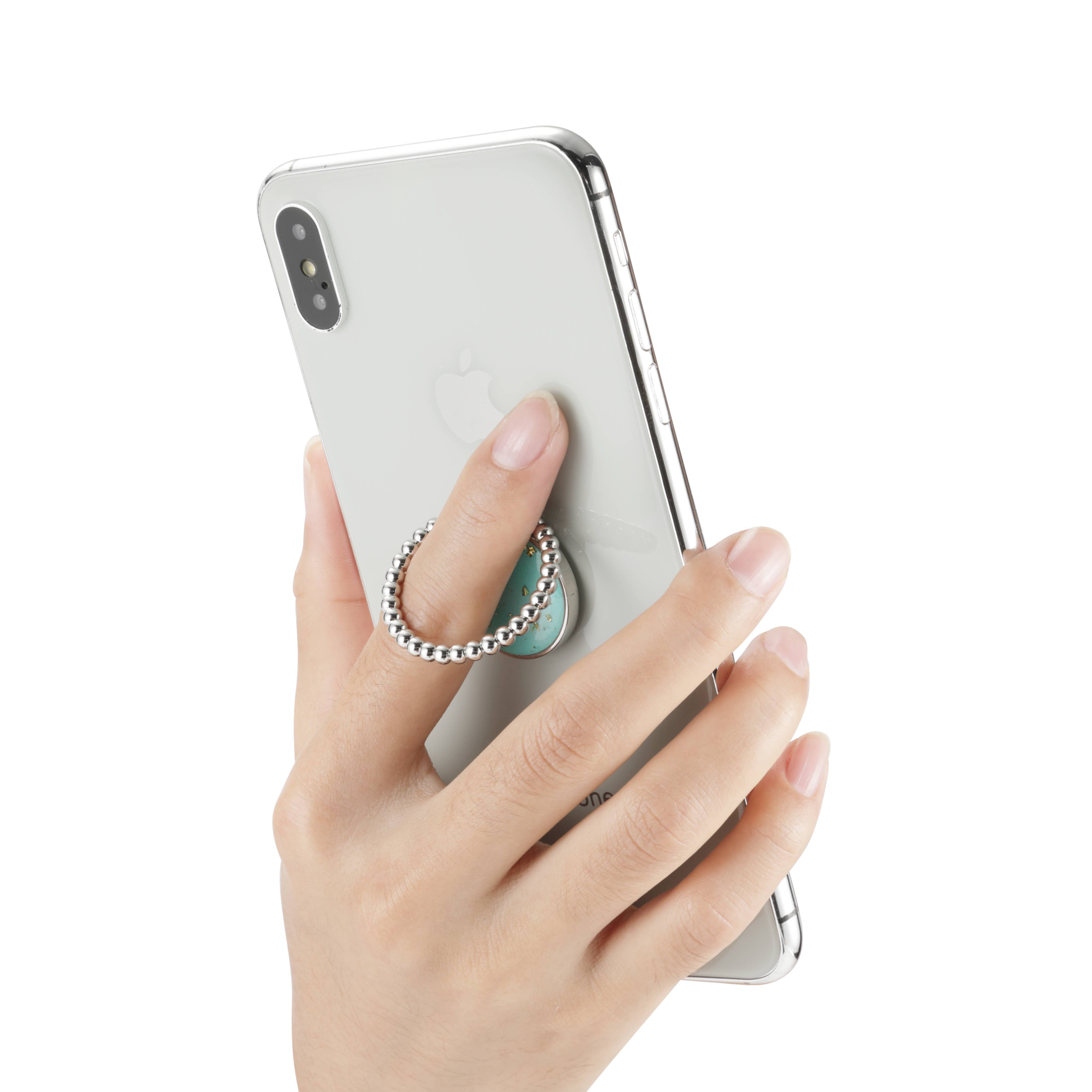 LAX Gadgets - Vente Support pour téléphone/tablette - Porte-bagues LAX Laurel Kick-Stand, Turquoise, vendu au détail5