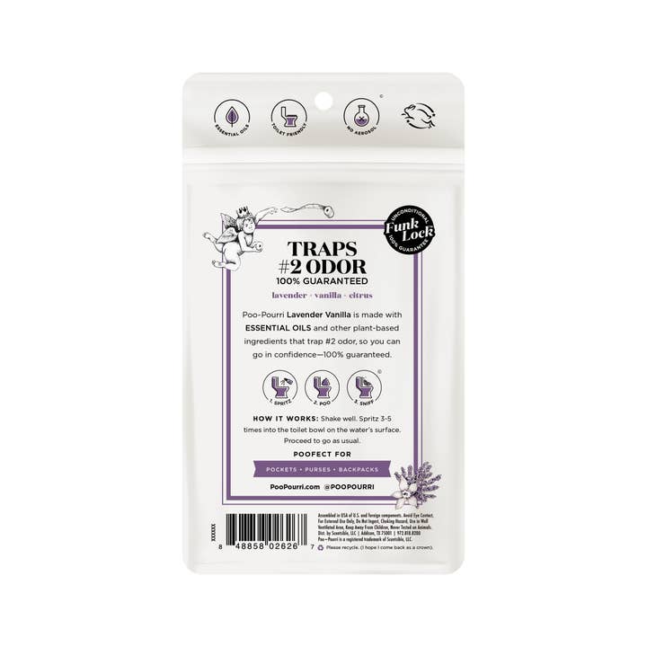 ~Pourri - Wholesale Toilet Spray - Poo~Pourri - 1oz Pocket Sprayer w/ Pouch - Lavender Vanilla
