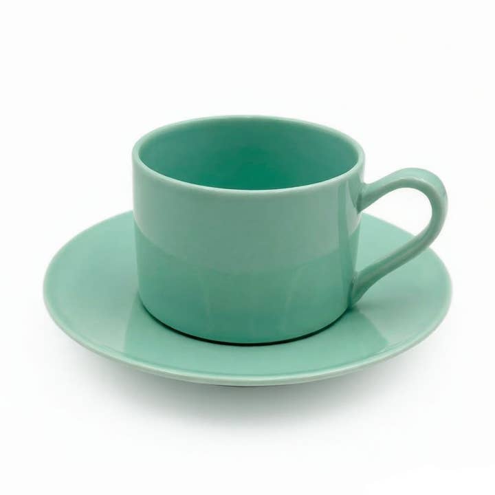 Tasse à café en porcelaine avec soucoupe 250ml/8oz pour cappuccino pour la vente par Royal Ceramics