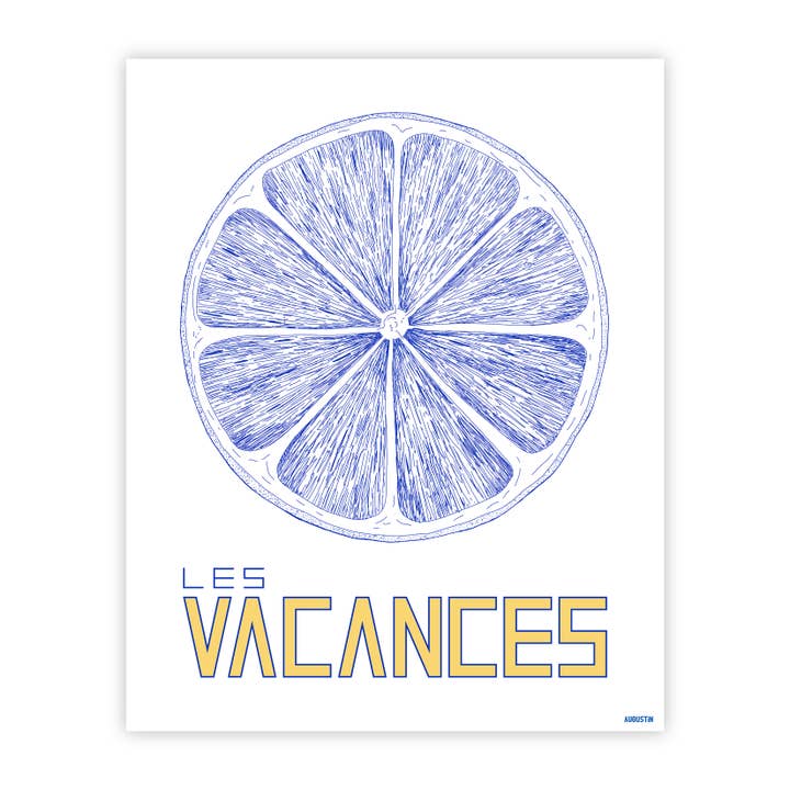 Les Vacances - poster for wholesale by Augustin