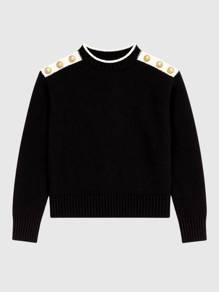 LOUKI black sweater for wholesale by An'ge