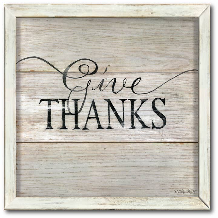 Give Thanks Gallery - Gewikkelde canvas muurkunst voor wholesale door Courtside Market