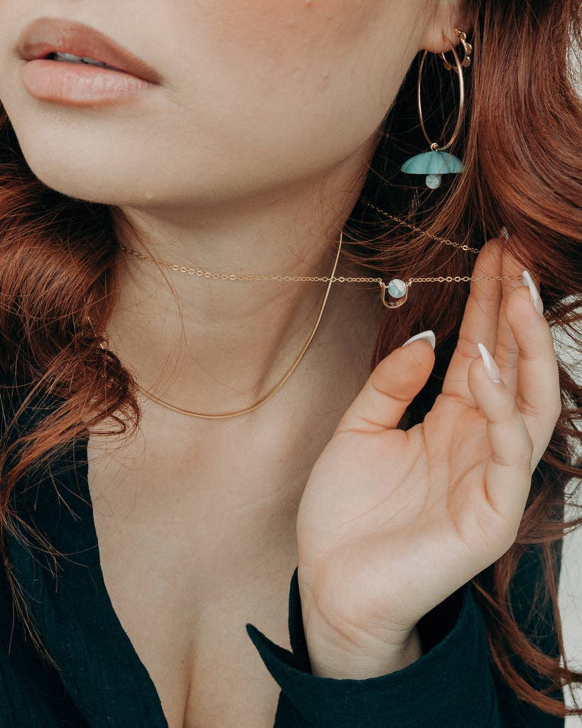 AMBER E LEA - Wholesale Pendant/Charm Necklace - Small U Necklace1