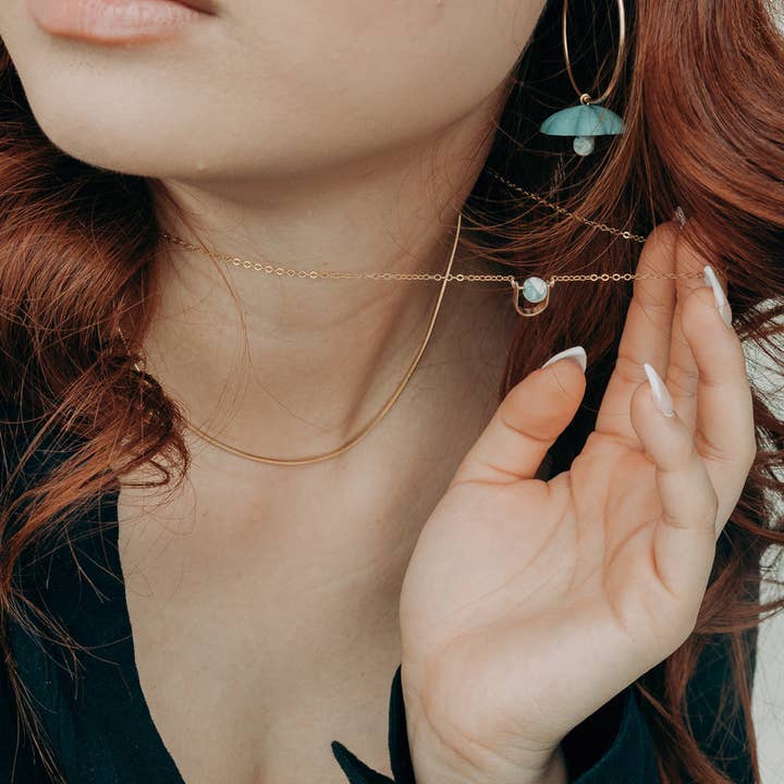 AMBER E LEA - Wholesale Pendant/Charm Necklace - Small U Necklace1