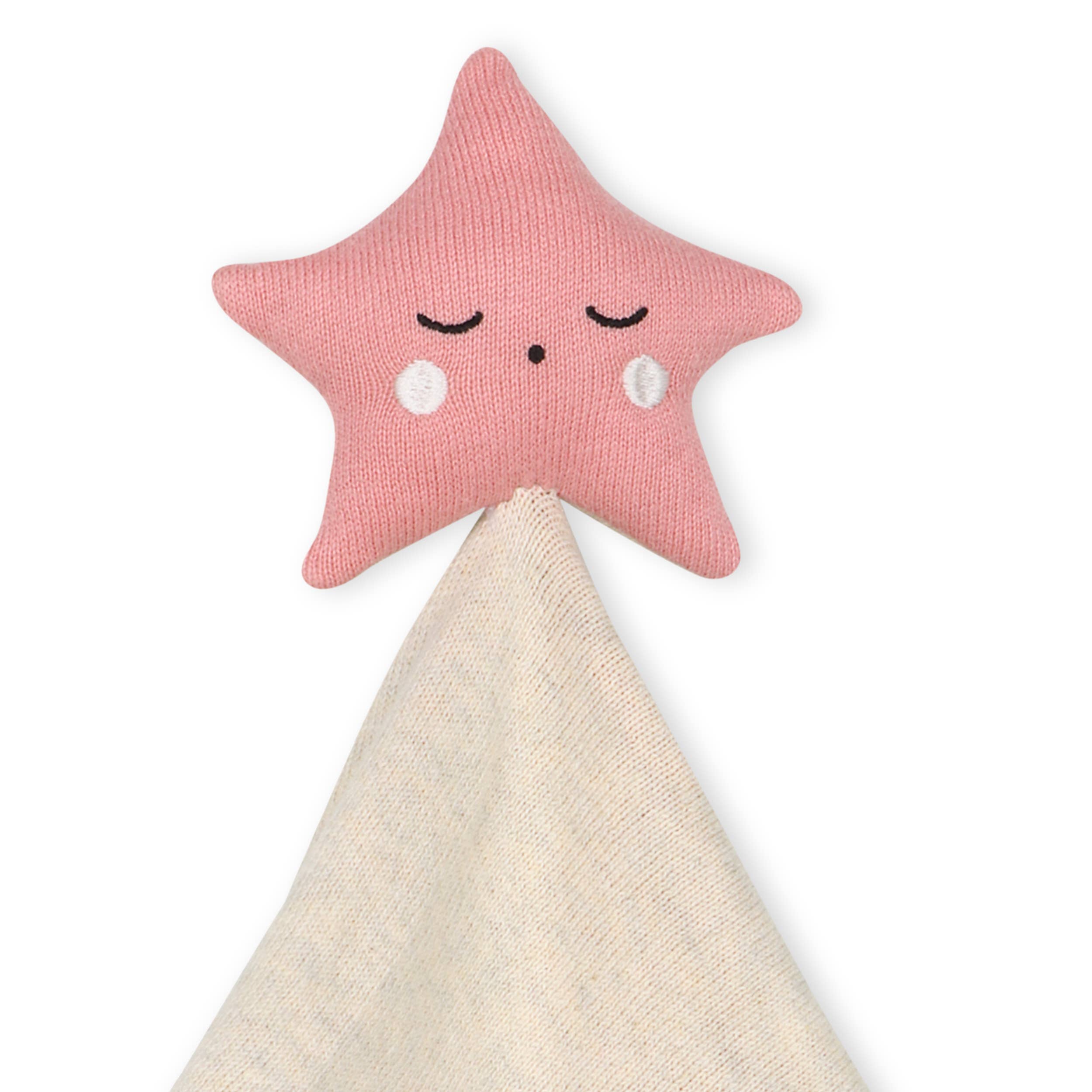 Rosa Star - Coperta di sicurezza biologica Baby Lovey, tessuto per coccole in vendita all'ingrosso su Faire4