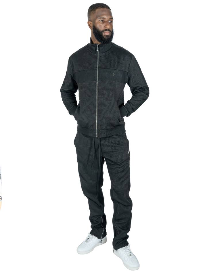 M4410 Argento Knit Set - Black for wholesale by Makobi