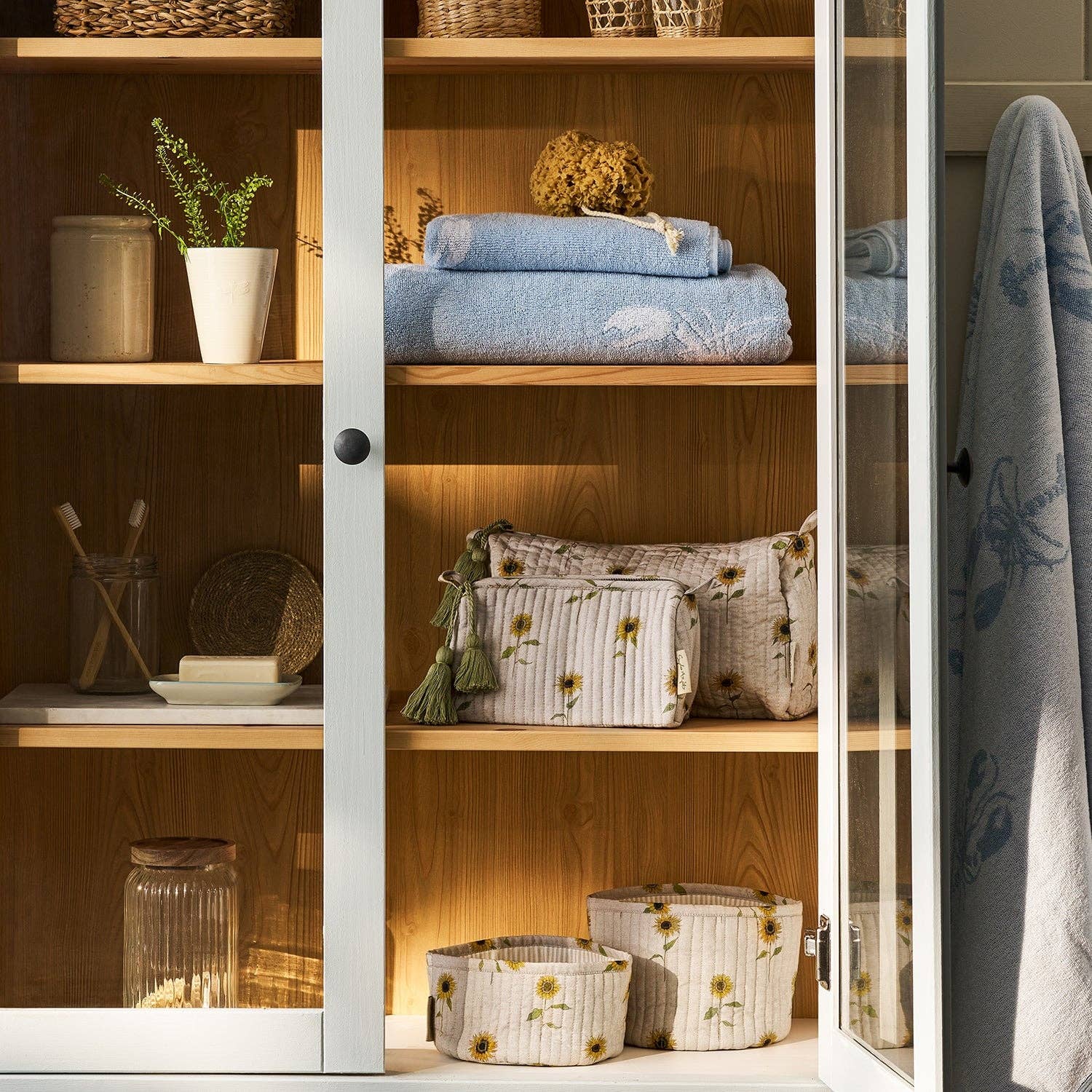 Sophie Allport – bolsa de maquilhagem e cosméticos por atacado – Bolsa de maquiagem de girassol2