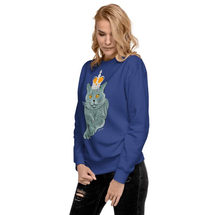Jolly & Goode - Wholesale Graphic Sweatshirt - Women's - British Blue Premium Sweatshirt7