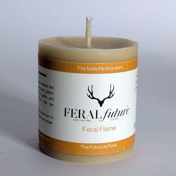 Feral Flame - Beeswax Candle for wholesale by Feral Foods