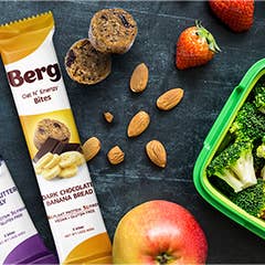 Berg Bites - Wholesale Snack Bar - 1.5oz Dark Chocolate Banana Bread Energy Bites