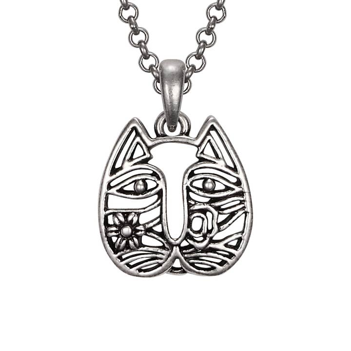 Collier visage de chat pour la vente par Laurel Burch Studios