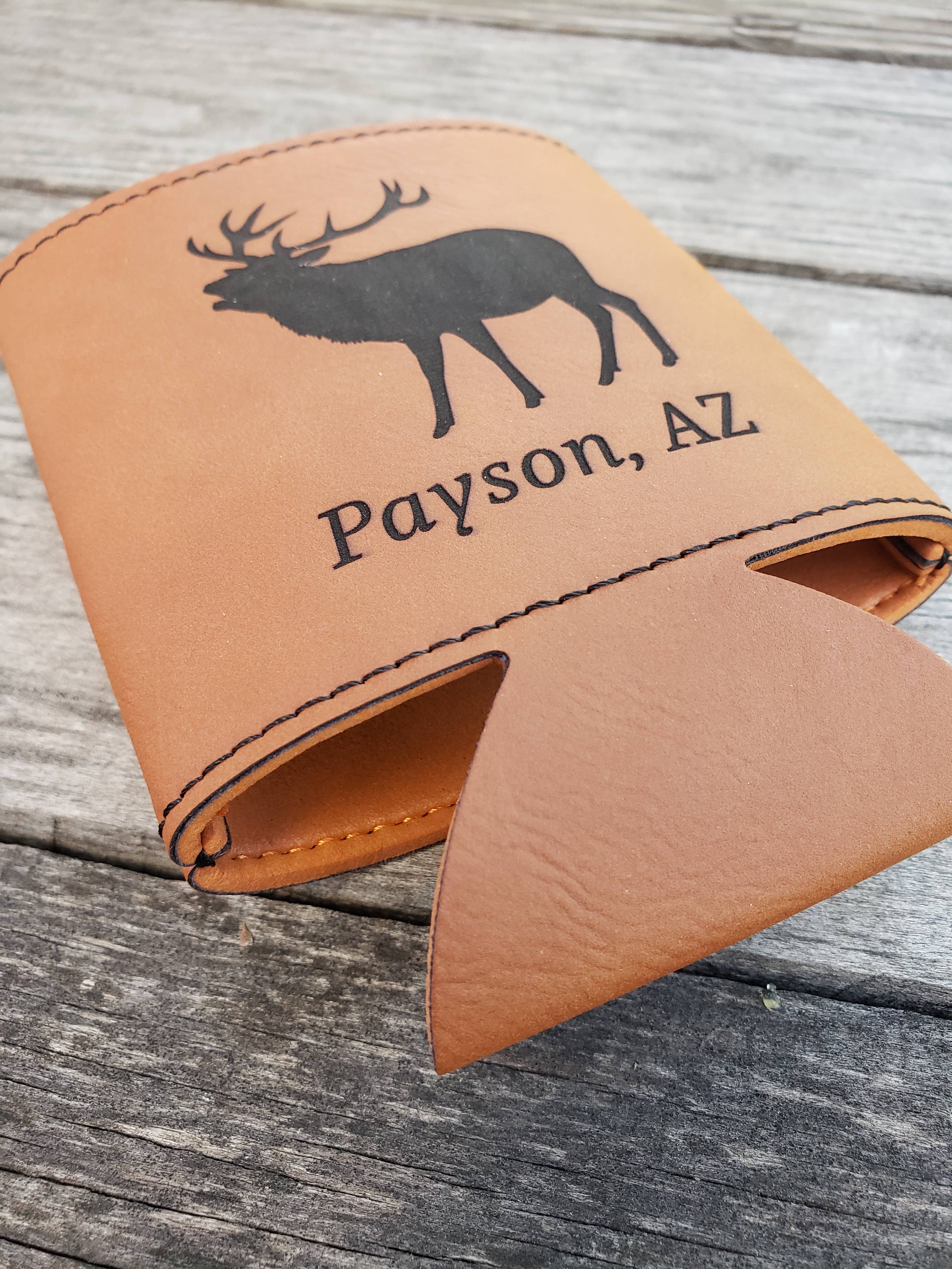 The Rural Home – wholesale Drink huggers & koozies – Custom Engraved Leatherette Can Koozie – Drink Holder17