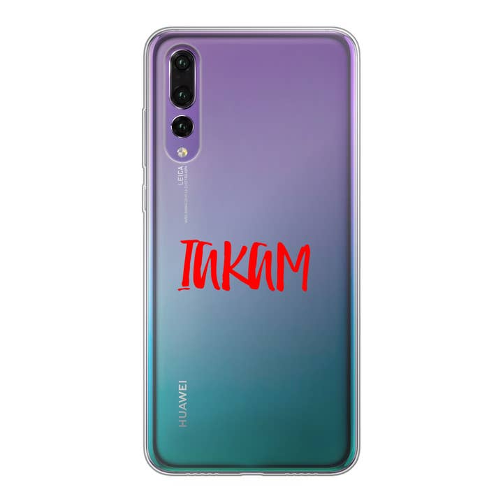 IAKAM Red Back Printed Transparent Soft Phone Case for wholesale by IAKAM