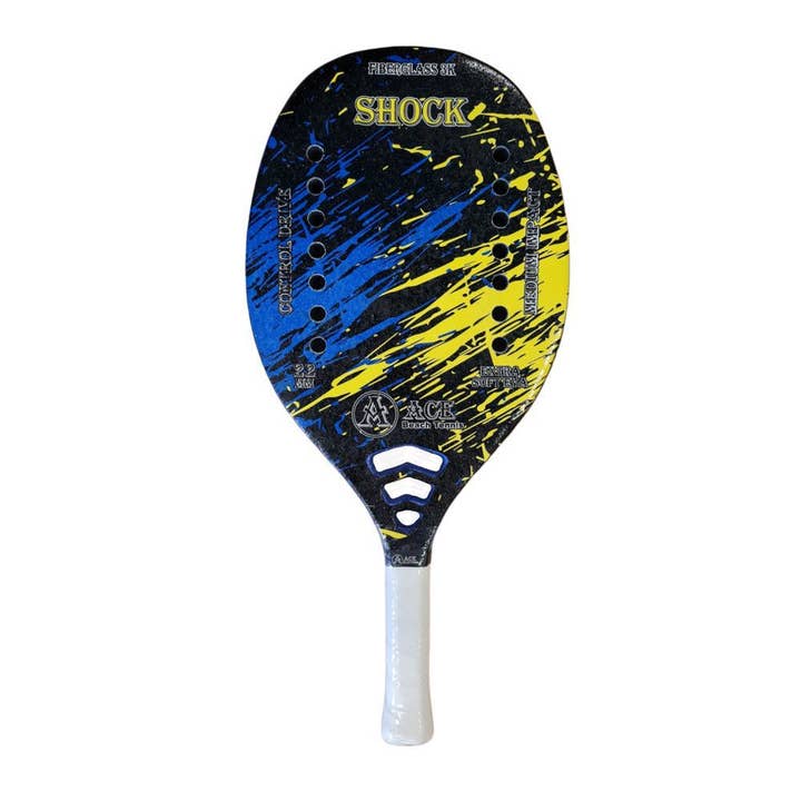 Racchetta Beach Tennis Shock Blue 2022 per la vendita all'ingrosso da parte di Ace Beach Tennis
