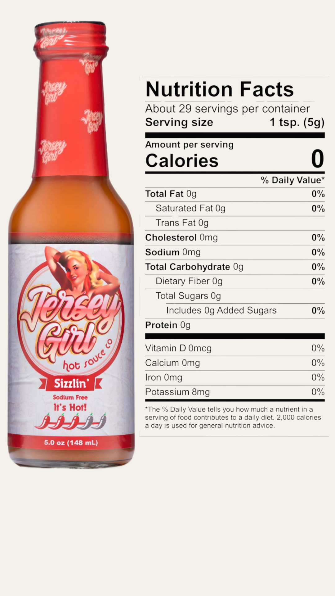 Jersey Girl Hot Sauce Company Inc - Wholesale Hot Sauce - Jersey Girl Sizzlin' Hot Sauce – Ghost & Scorpion Blend, 5oz1