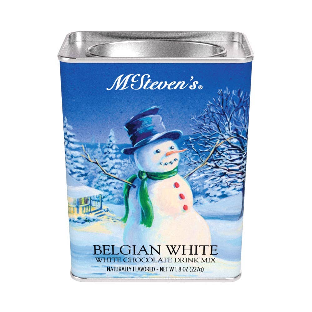 McSteven's - Vente Préparations/kits pour chocolat chaud - Chocolat chaud blanc belge de Noël blanc (boîtes de 8 oz)