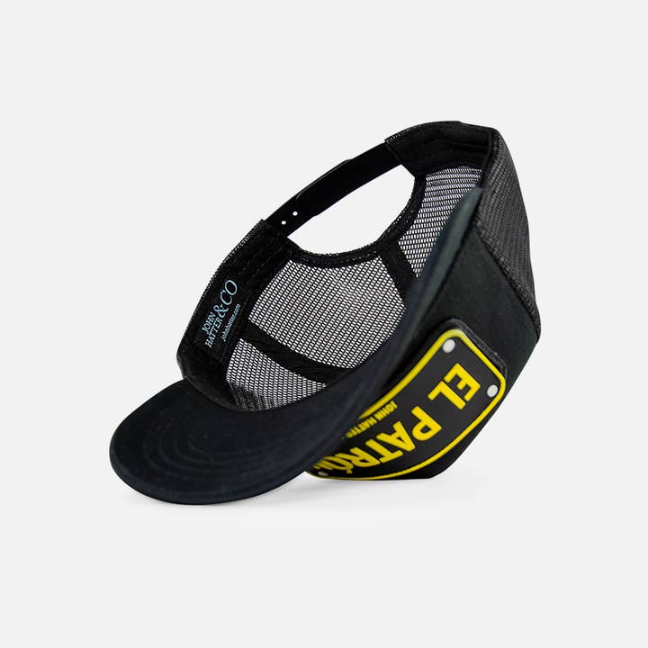 John Hatter & Co - Wholesale Trucker Hat - Unisex - El Patron Black - Rubber Cap