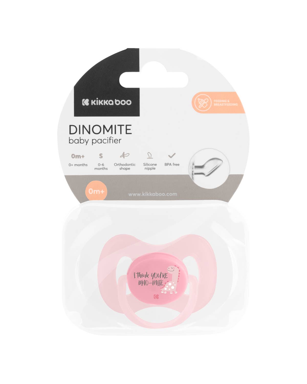 Kika Group Ltd. - Wholesale Pacifier - Baby - Pacifier 0-6m Dinomite Pink1