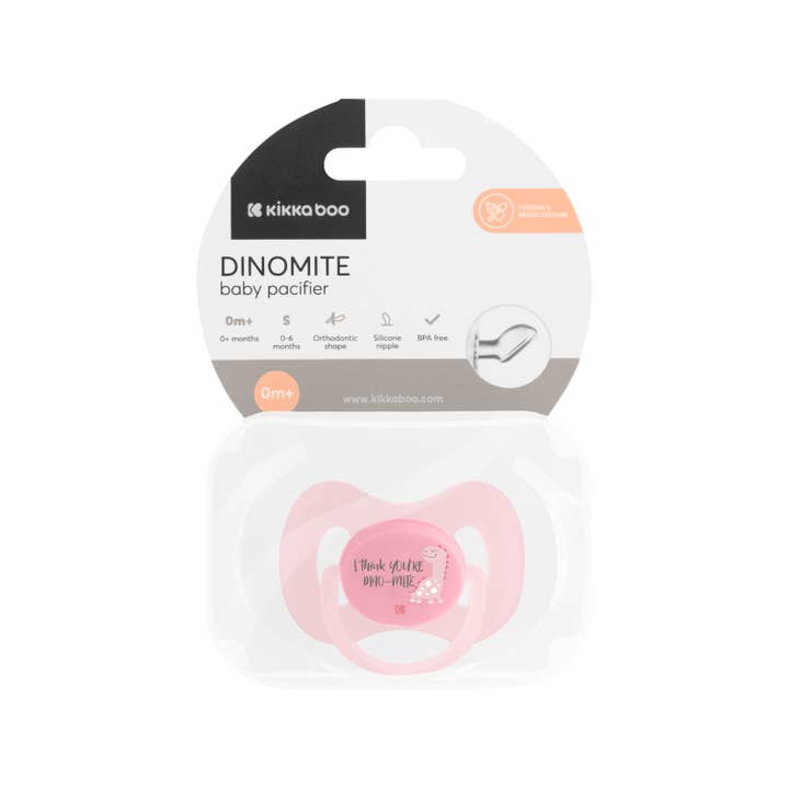 Kika Group Ltd. - Wholesale Pacifier - Baby - Pacifier 0-6m Dinomite Pink1