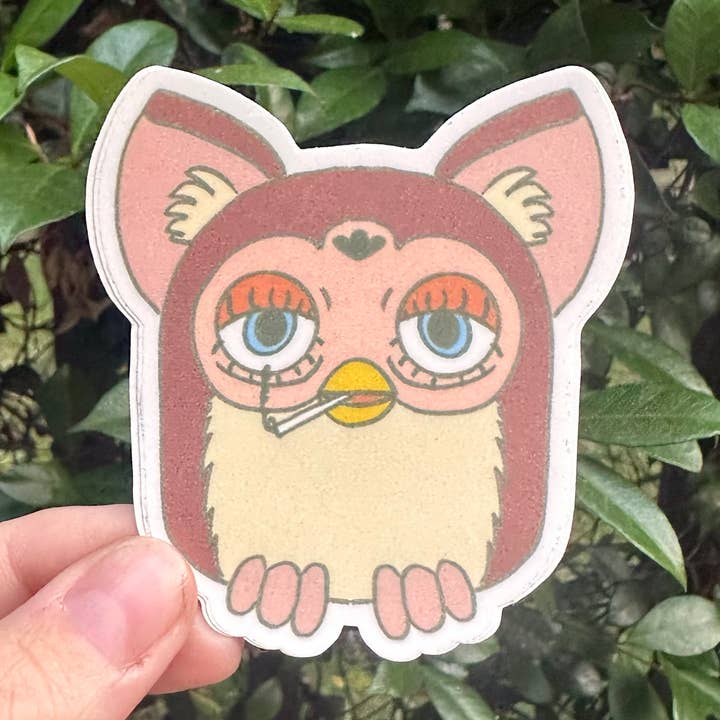 Autocollant en vinyle Unhinged Furby pour la vente par Articuh