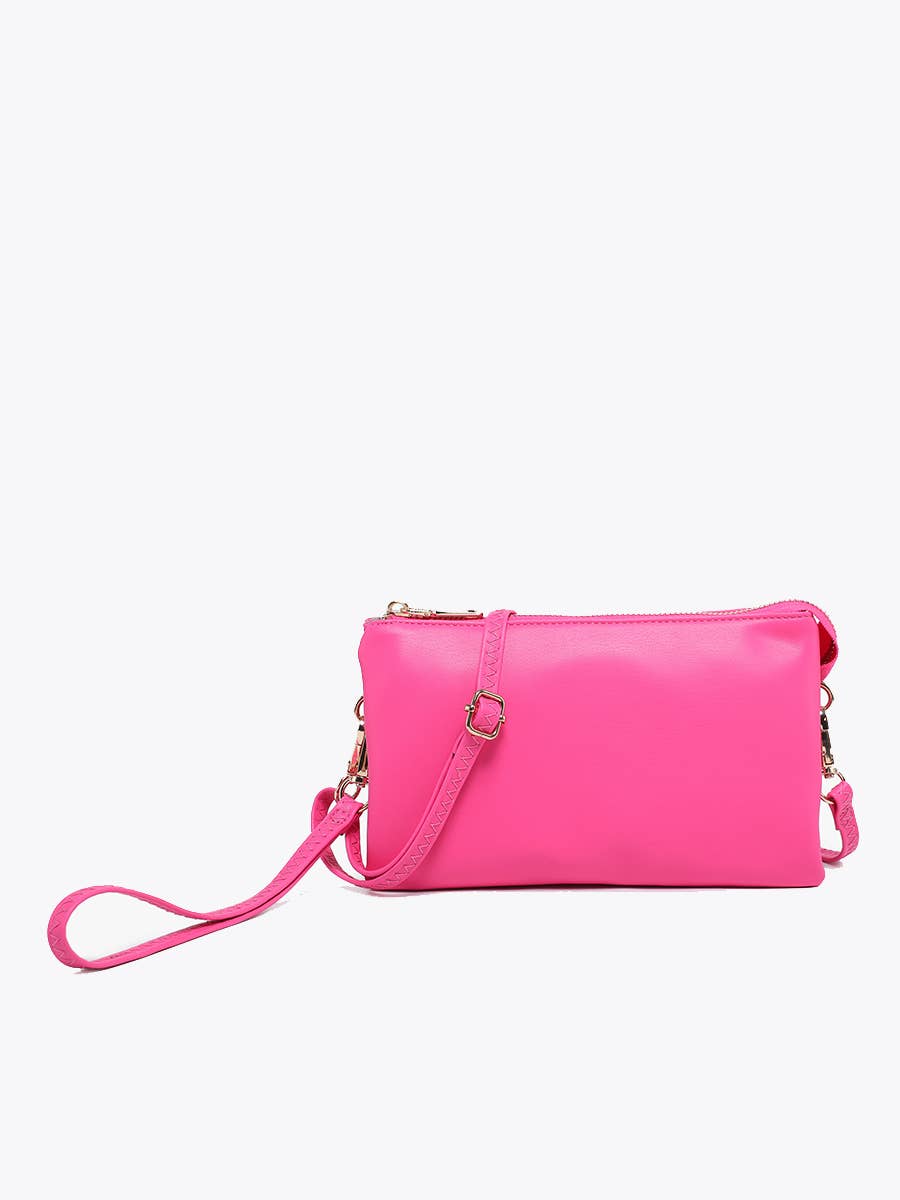 Jen & Co. - Wholesale Crossbody Bag - Women's - M013 Riley Monogrammable 3 Compartment Crossbody/Wristlet63