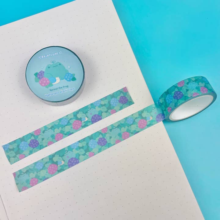Rainylune - Wholesale Washi Tape - Hydrangea Frog Washi Tape