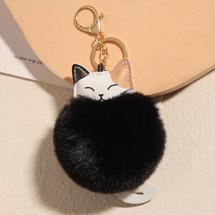 MKS America - Wholesale Keychain - Women's - Lucky Cat Plush Keychain Pendant Women's Accessories4
