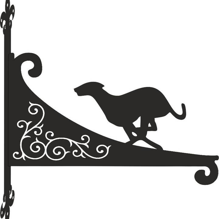 Support de suspension ornemental Greyhound Running pour la vente par Steel Images