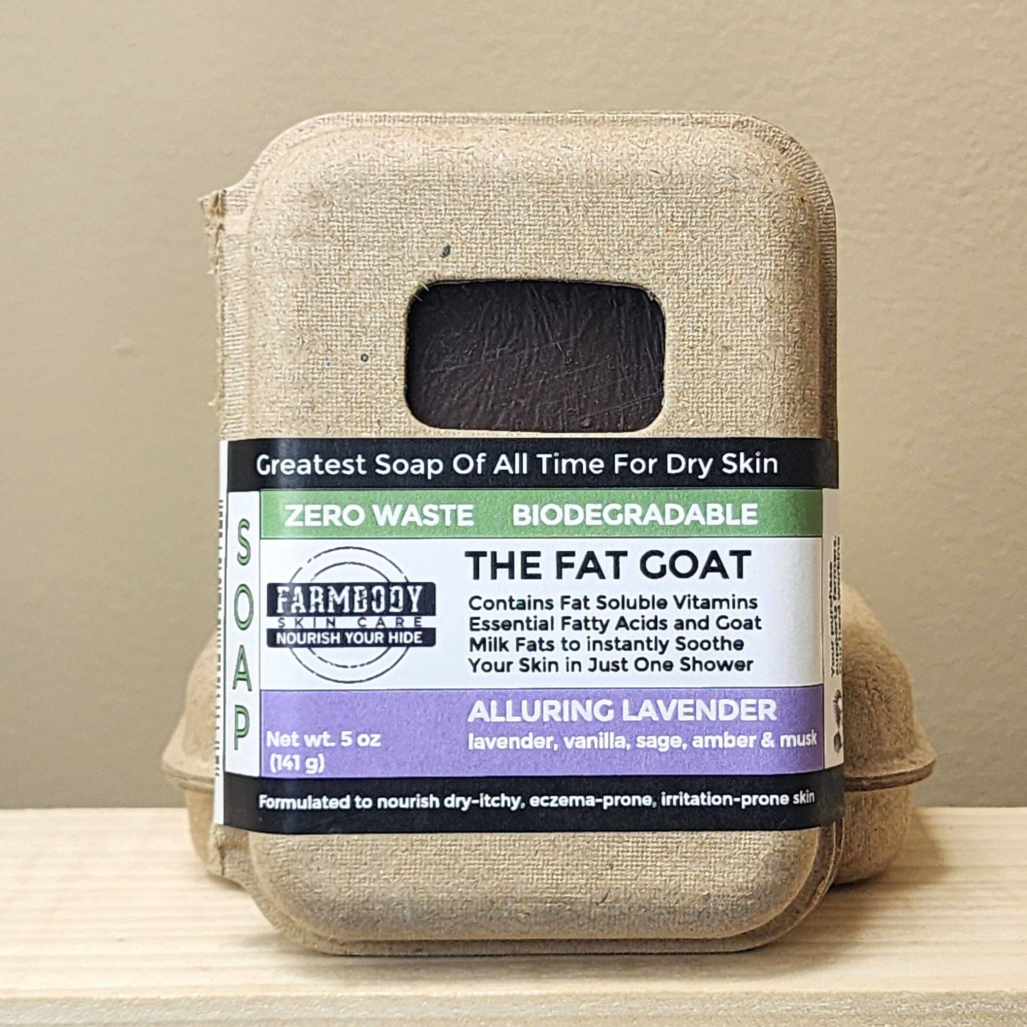 Farmbody Skin Care - Venta al por mayor Pastilla de jabón - The Fat Goat | El mejor jabón de leche de cabra y sebo para eccema y piel irritada9