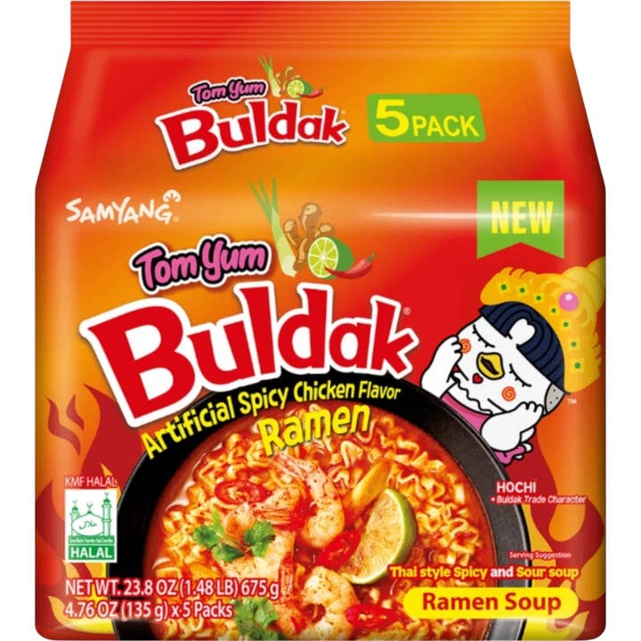 Samyang Tom Yum Ramen for wholesale by Cow Crack Wholesale