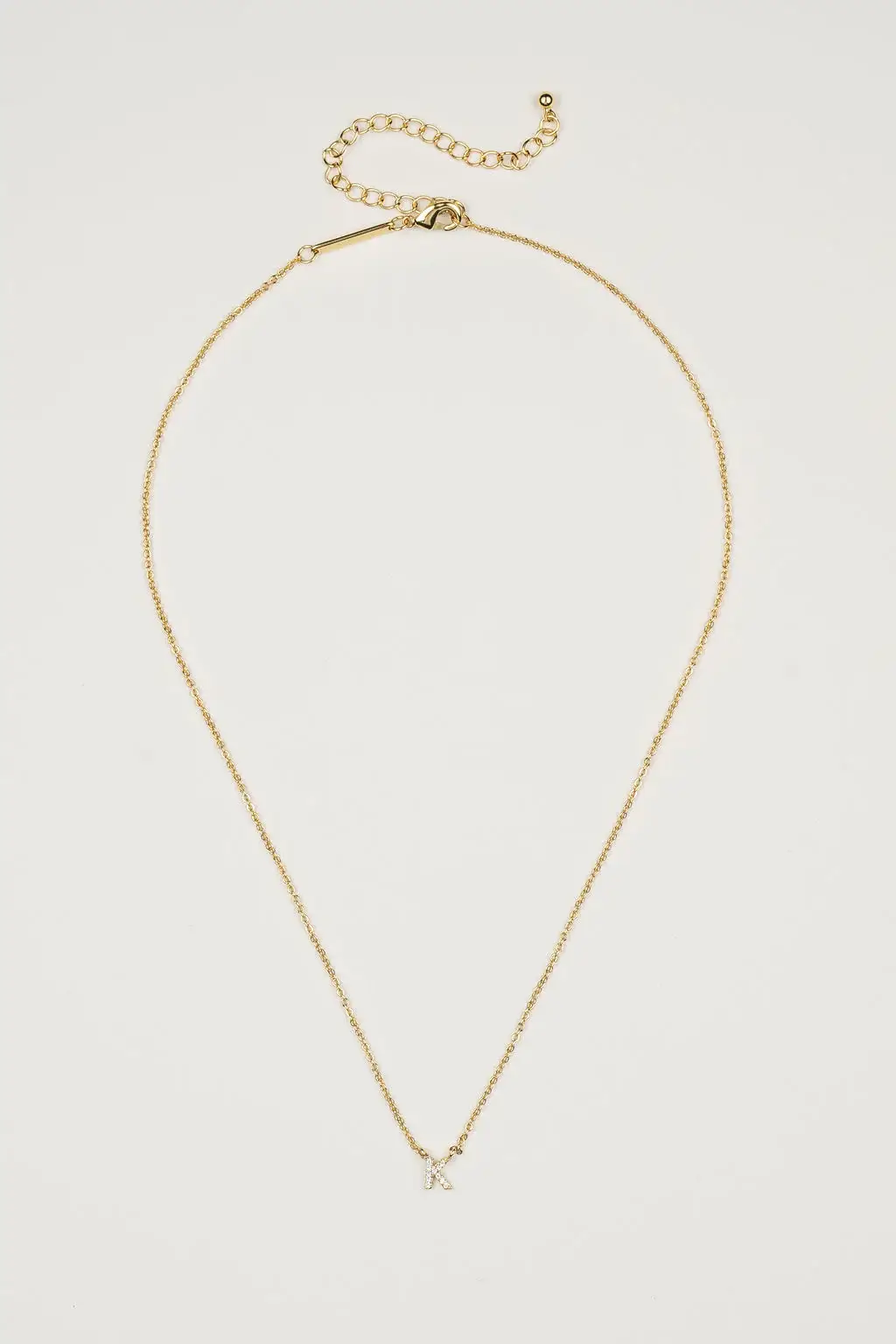 Brenda Grands Jewelry - Wholesale Jewelry Set - 18K Gold Dainty Shiny Initial Necklace - Set of 1624