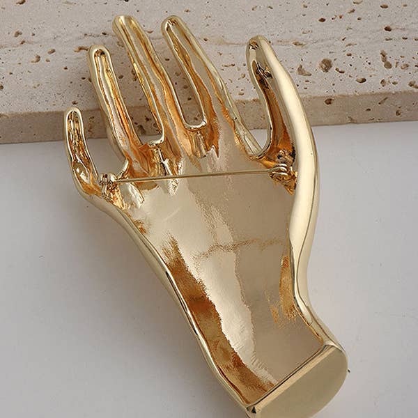 UZ Wholesale Store – Engroshandel Broche – Geometrisk broche i ensfarvet design4