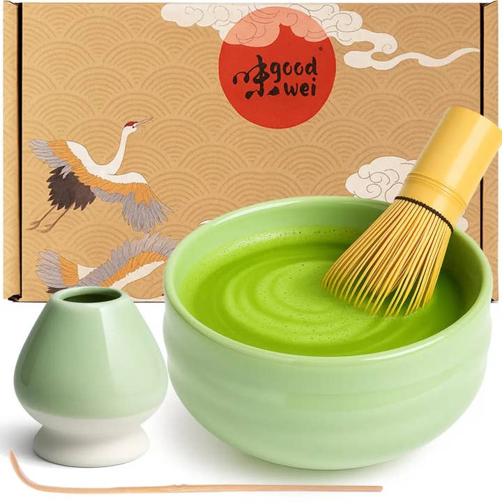Juego de matcha "Minto" 80 con soporte para venta al por mayor de good wei