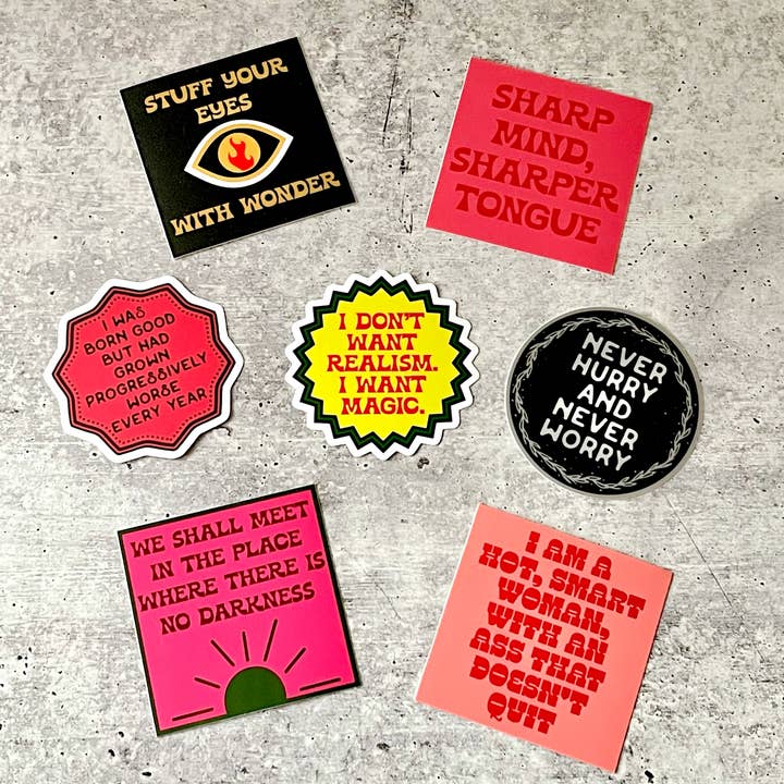 The Silver Spider - Wholesale Sticker - Never Hurry Never Worry Charlotte’s Web book shop Sticker2