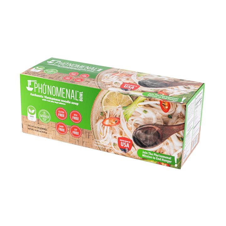 Phonomenal - Wholesale Ramen - Pho’nomenal Bowl Instant Veggie Pho (Case of 6 Bowls)7