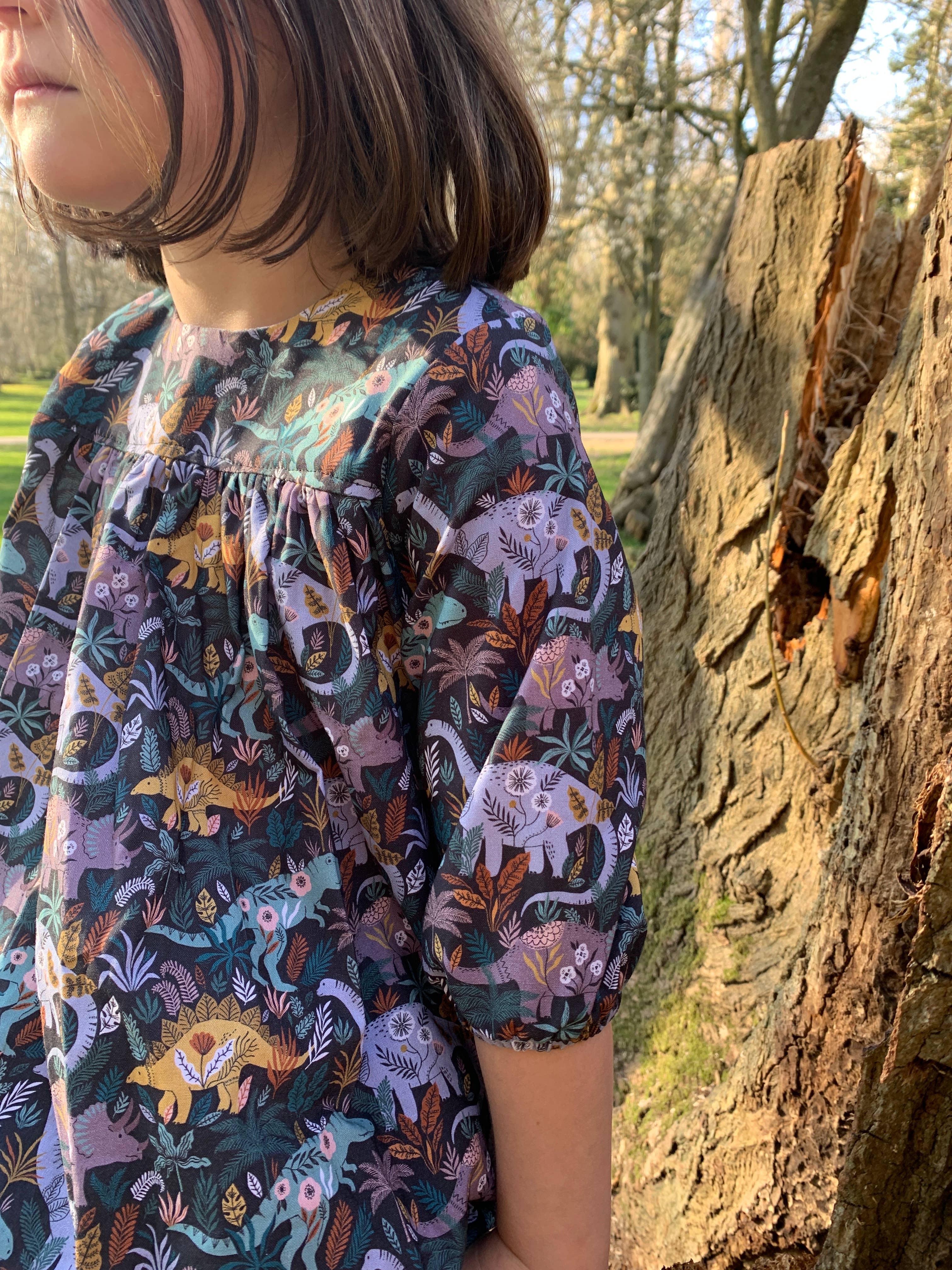 Two Stitches Patterns - Venta al por mayor Kits de costura - Patrón de vestido smock Zara para ropa infantil7