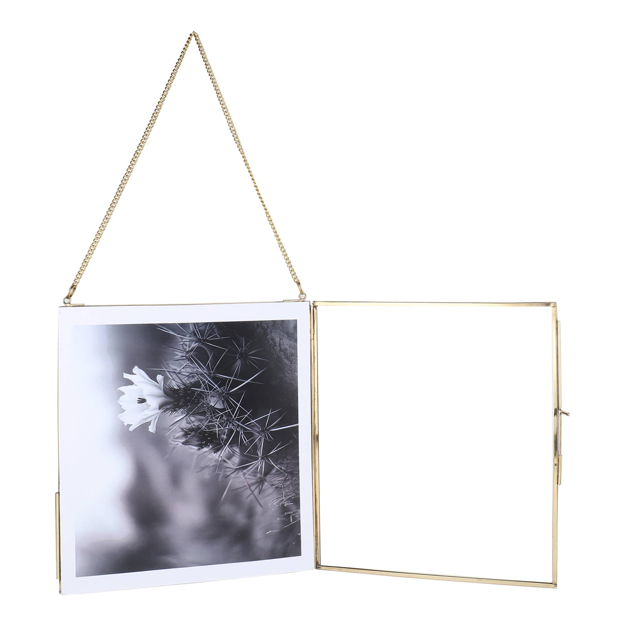 Alza – wholesale Picture frame – Hand-made real Brass and glass photo frame hanging 5